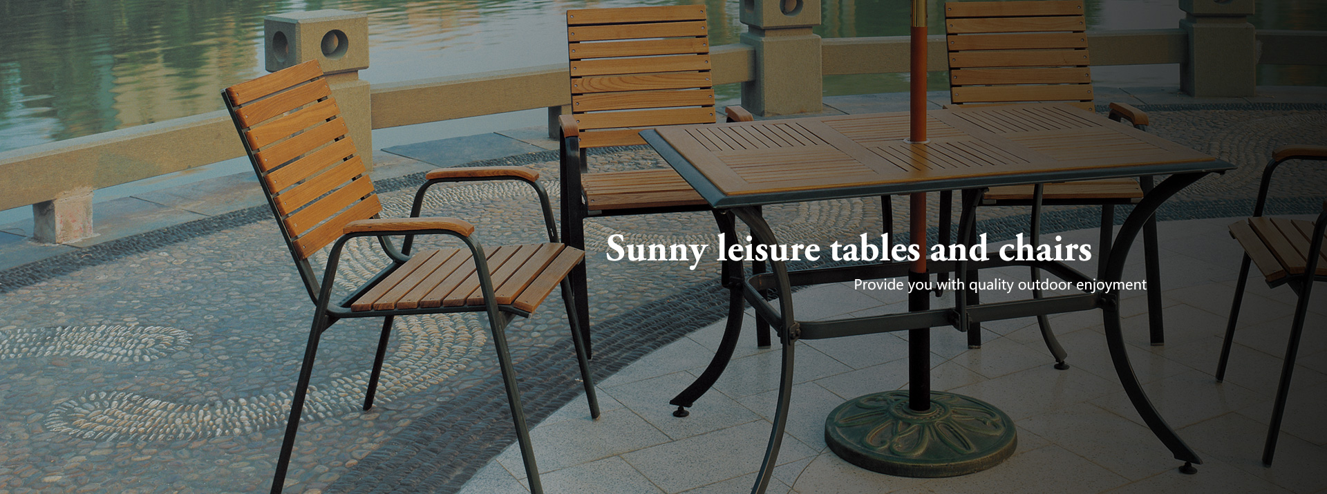 Sunny leisure tables and chairs